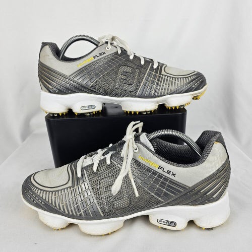 Footjoy Shoes Mens 8.5 M Soft Spikes Golf Sport 51036 Hyperflex FTF 2.0