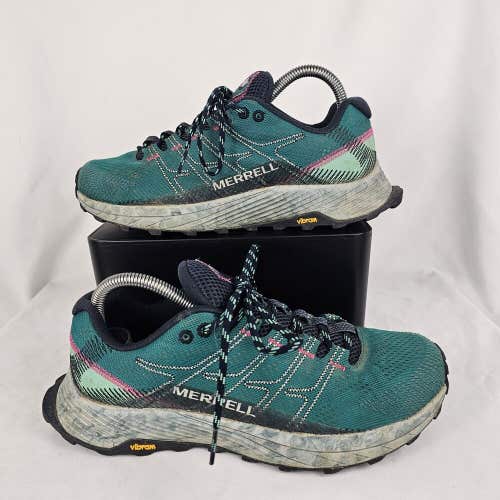 MERRELL Moab Flight Women's Hiking Shoes Sneakers Marine Blue J066814 Size 8