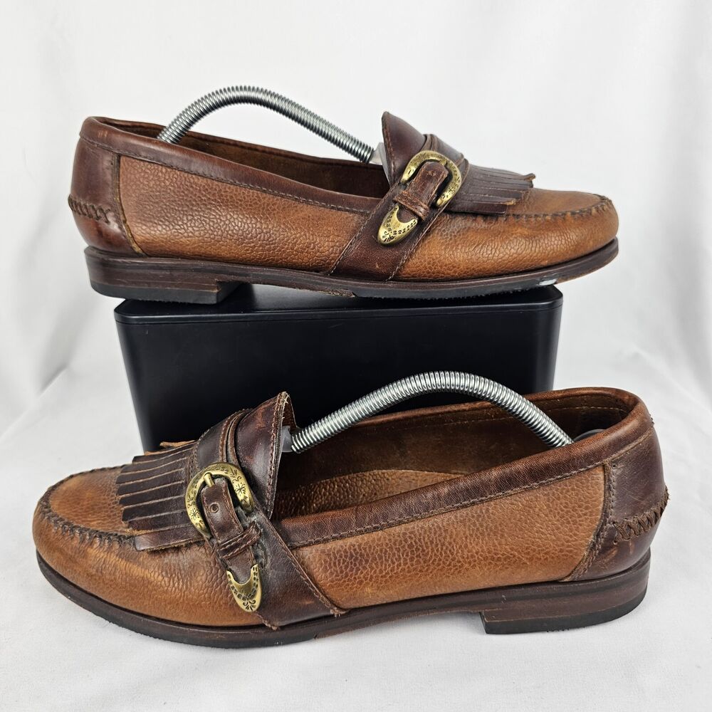 Cole Haan Country Kiltie Loafers Mens Size 10.5 Brown 2-Tone  display picture 3