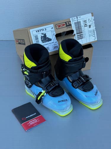 Kid's Dalbello  Yetti 2 Ski Boots  Transparent, Black  Yellow/blue Mondo 20.5 (US size 1)