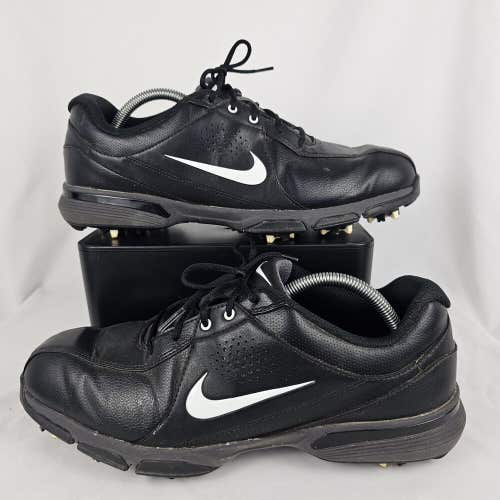 Nike Durasport III Mens 10 WIDE Black Soft Spike Athletic Golf Shoes 628531-002