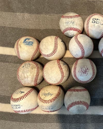 18 Ct. of Assorted College Issued Rawlings Baseballs