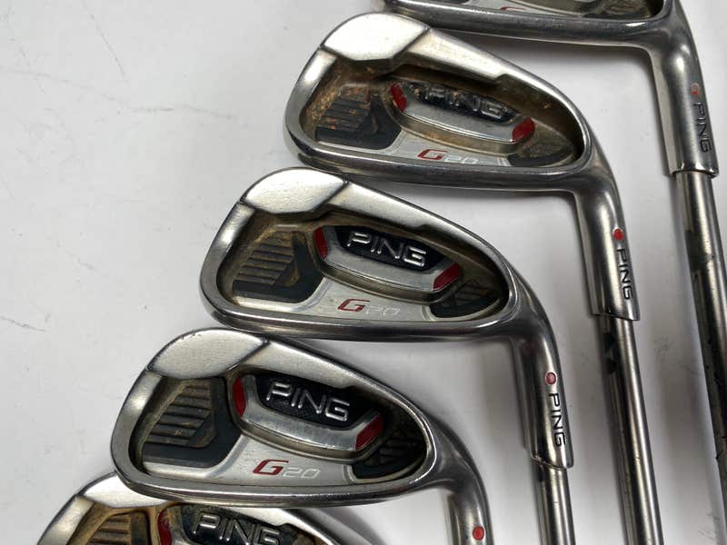 Ping G20 Iron Set 5-PW+AW+SW Red Dot 1* Flat TFC 169I Soft Regular