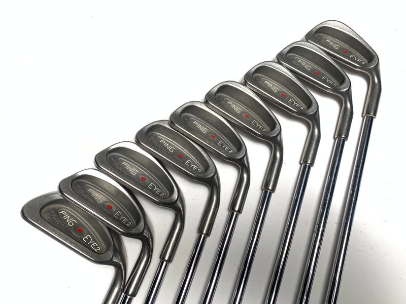 Ping Eye 2 Iron Set 3-PW+SW Red Dot 1* Flat Karsten ZZ-Lite Regular Steel RH