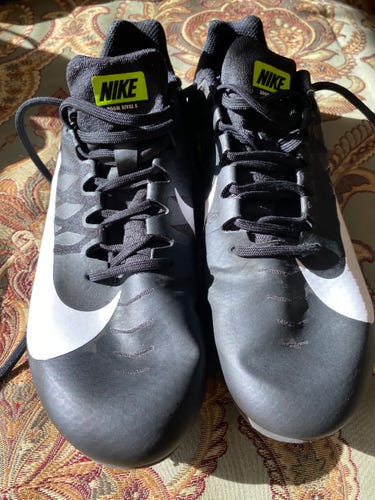 Nike Zoom Rival S Black Used Adult Men's Size 9.5 (Women's 10.5)