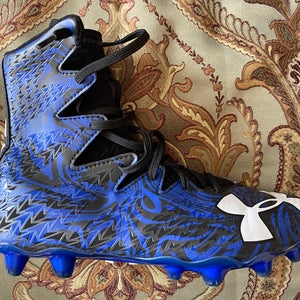 Under Armour Highlight Lux MC Black / Team Royal Used Men's Size 8.0 (Women's 9.0) Molded Cleats