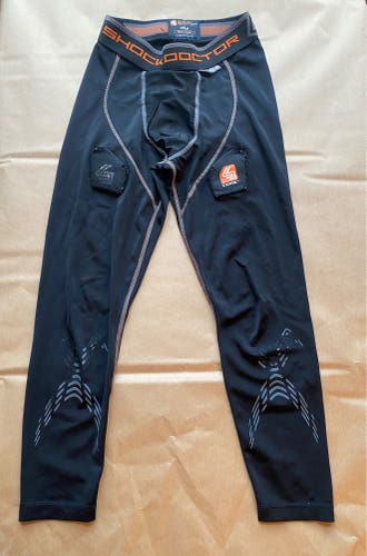 Used Boys Shock Doctor Compression Pants with Velcro | BOYS-LARGE