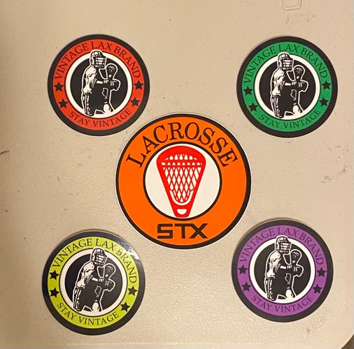 Vintage Lax Brand Sticker Pack