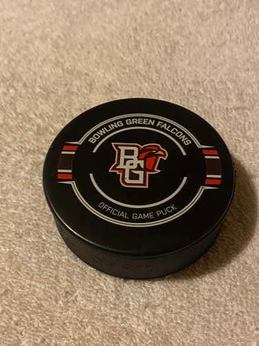 Bowling Green University NCAA D1 College WCHA Hockey Official Game Puck