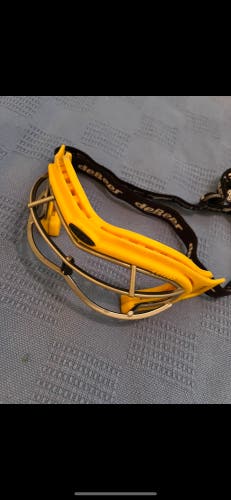 Yellow lacrosse goggles girls womens