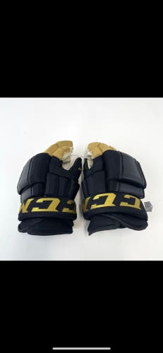 Black and Gold CCM HG97 Gloves 14" Vegas Golden Knights  V218