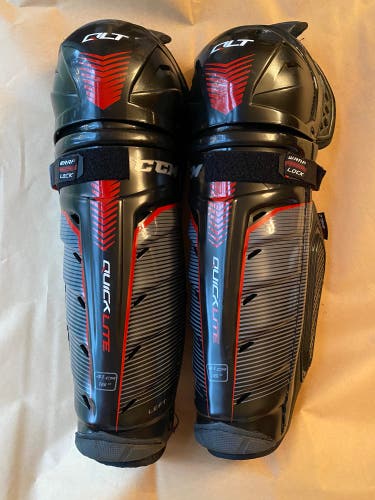 Senior Used CCM QuickLite 16" Shin Pads
