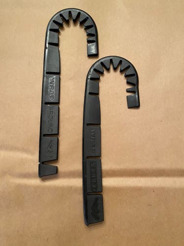 (2) USED Hockey Wraparound stick protectors |  Black