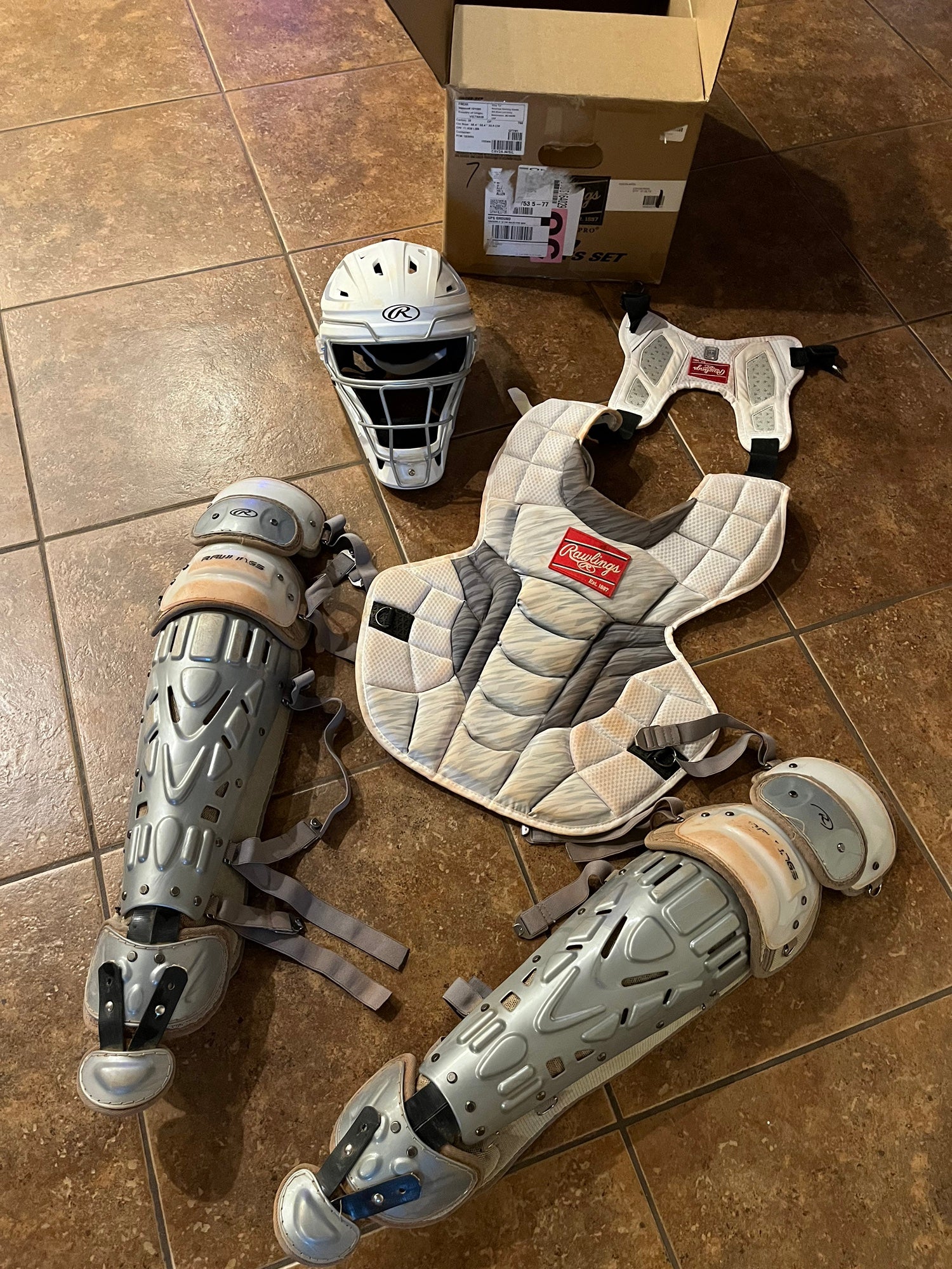 Rawlings Velo 2.0 Catcher's Complete Set - NOCSAE Certified - Adult (A