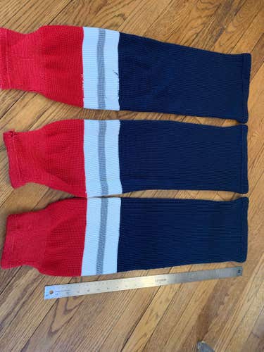 Blue Senior Used Knit Socks 28 inch, set of 3