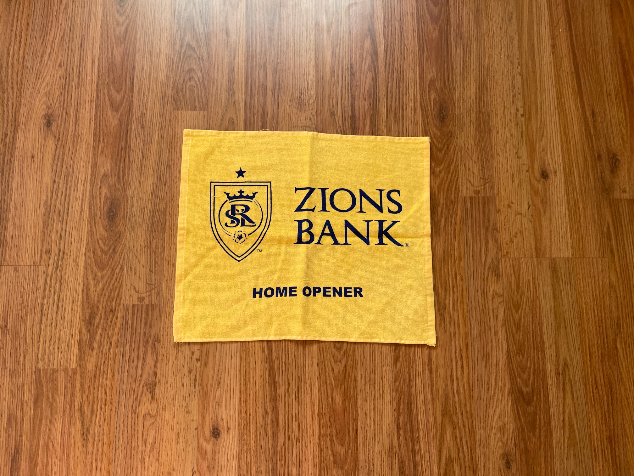 Real Salt Lake MLS SOCCER 2022 HOME OPENER Zions Bank Gold SGA Fan Rally Towel!