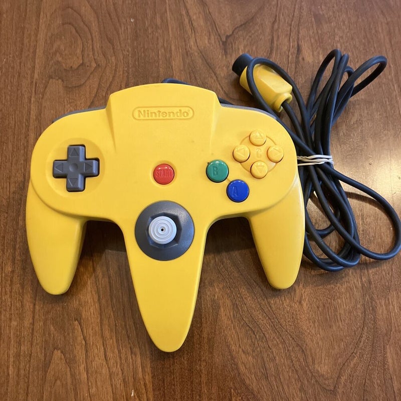Nintendo 64 N64 Controller Yellow NUS-005 Authentic OEM - solid controls