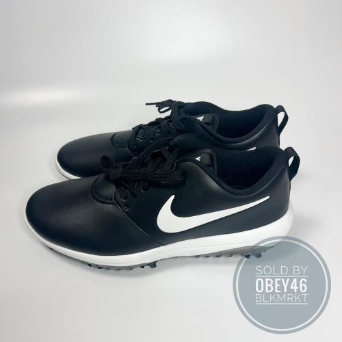 Nike Roshe G Tour Golf Leather Black Shoes Spikes