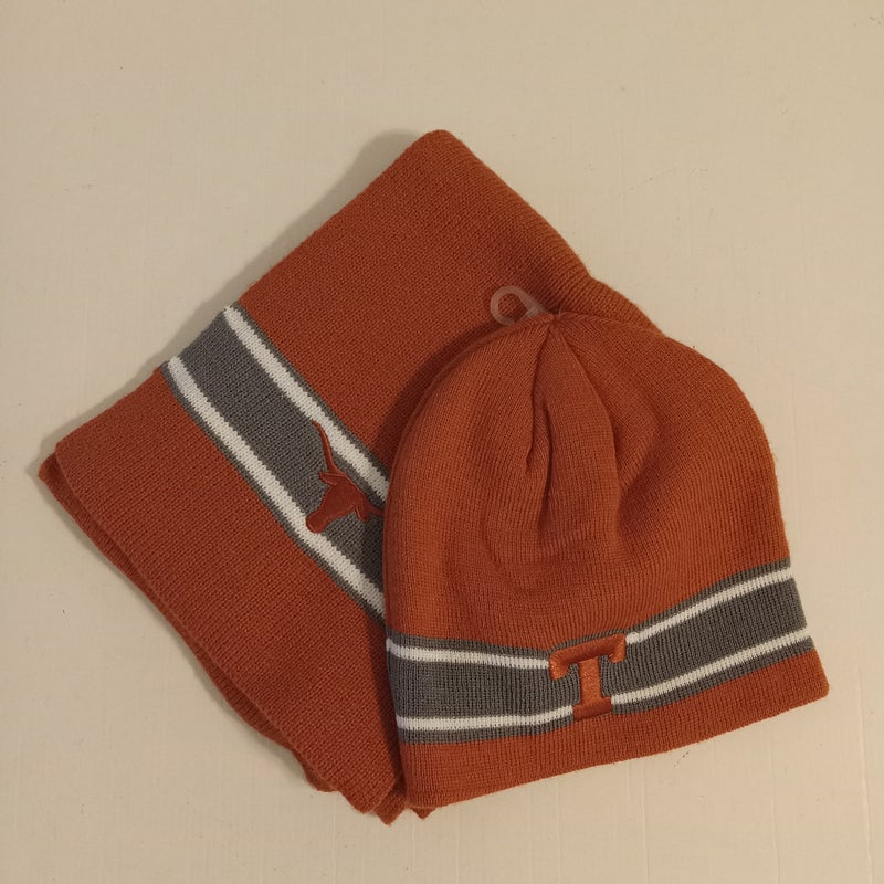 Texas Longhorns Knit Hat And Scarf Set New