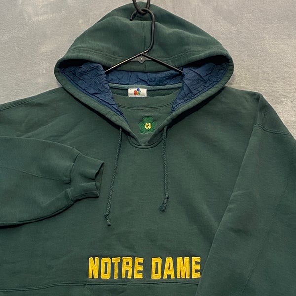 Listedd Vintage Notre Dame Distressed Arc Logo Crewneck Sweatshirt