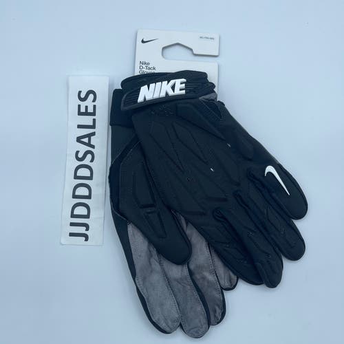 Nike D-Tack 7.0 Football NFL Gloves Padded Black FN0276-017 Men’s XXL $80 NWT