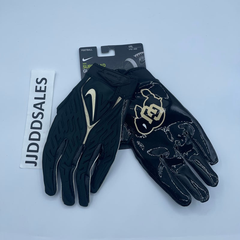 Oregon Ducks Team-Issued White Green and Black Hyperbeast Nike Football  Gloves
