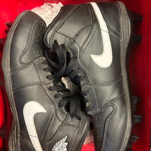 Black Unisex Molded Cleats Air Jordan Cleats