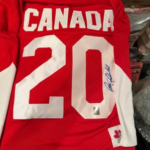 Peter Mahovlich Team Canada 1972 Summit series signed jersey-with COA