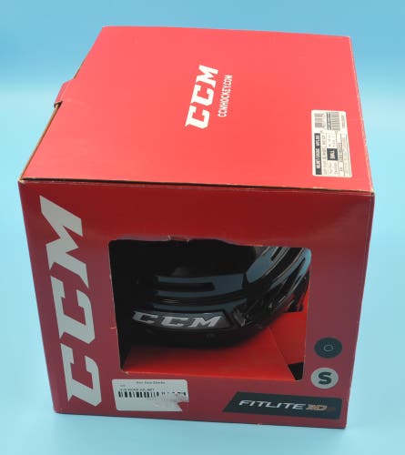 San Jose Sharks Pro Stock Return New Black Small CCM FitLite3dS Helmet