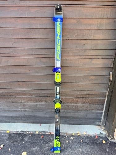 Used 2021 Fischer GS 188 cm FIS 30m National medium flex Racing RC4 Race Skis With Z17's binding