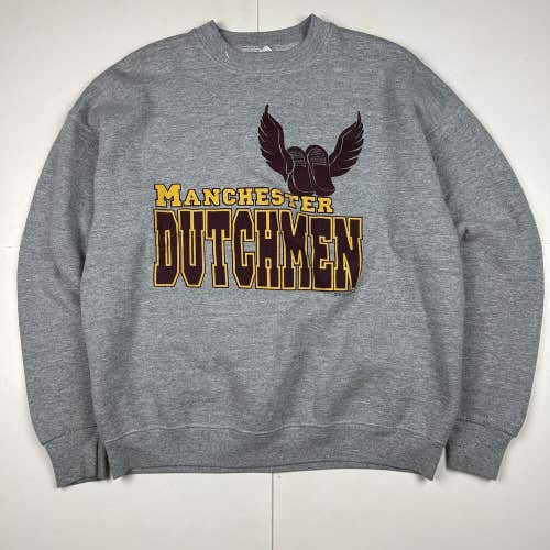 Vintage Manchester High School Flying Dutchmen Crewneck Sweatshirt Michigan XL