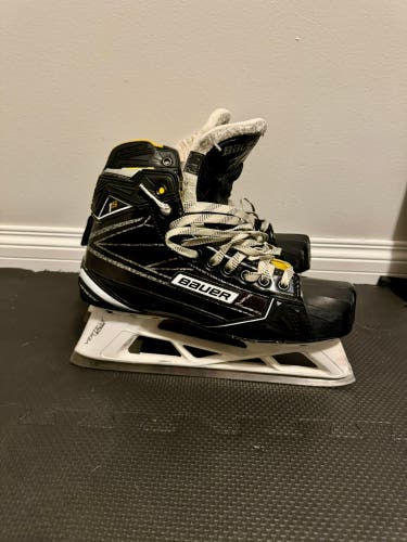 Used Bauer Regular Width Size 9 Supreme 1S Hockey Goalie Skates