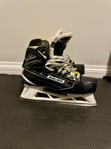Used Bauer Regular Width Size 9 Supreme 1S Hockey Goalie Skates