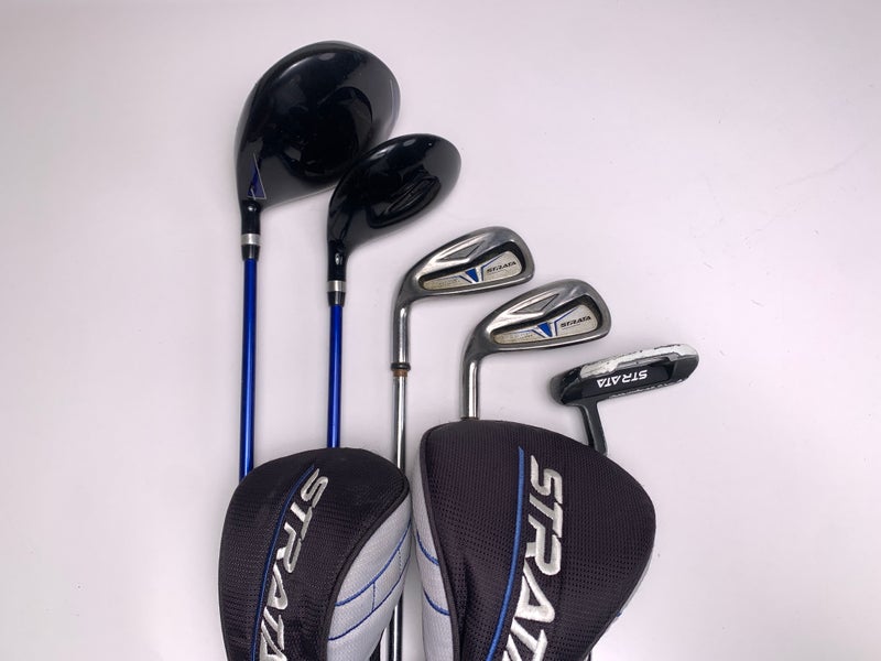 Strata Plus Club Set Driver 3W 6&7 iron Putter Regular Dent LH HC