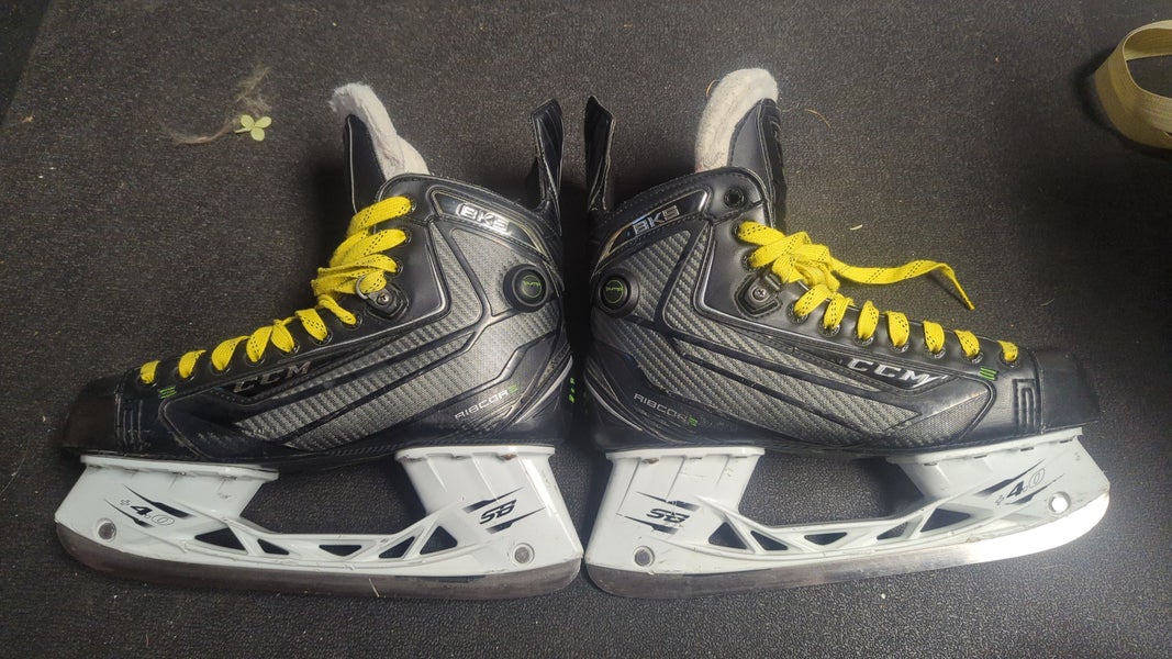 Senior Used CCM RibCor BKS Hockey Skates Regular Width Pro Stock Size 10