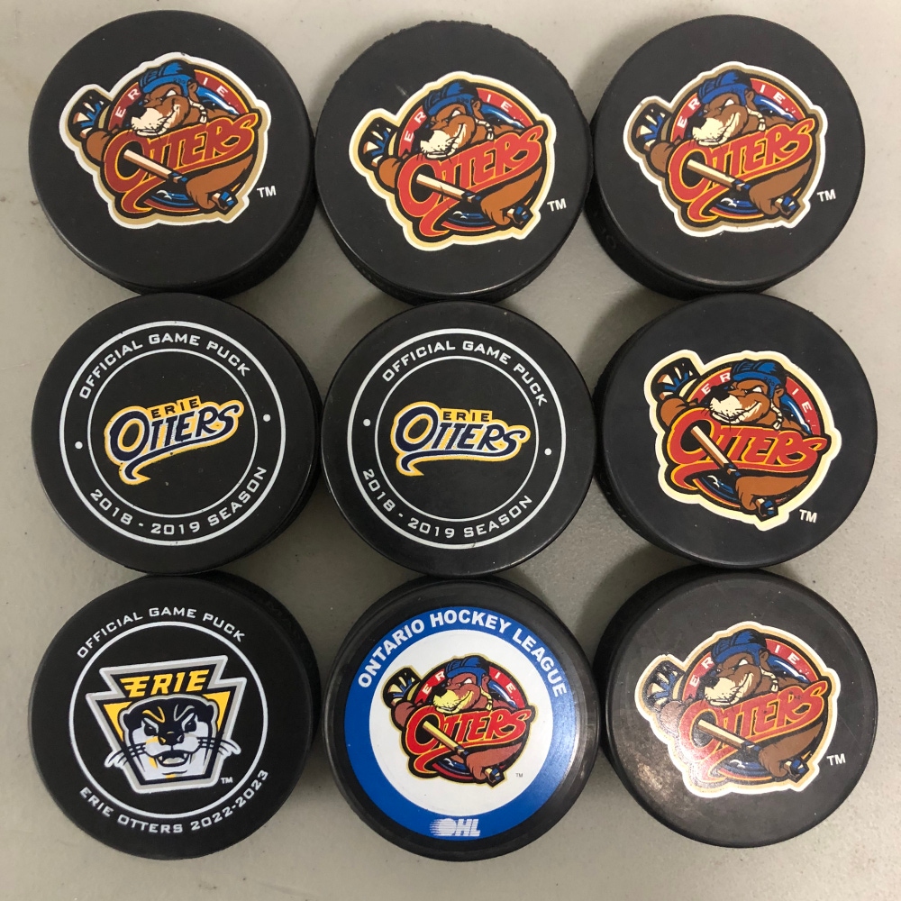 Erie Otters official game pucks