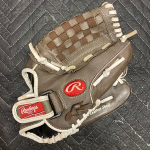 ¡ Well Broken In Leather Rawlings Brown Used Right Hand Throw 12.5" Softball Glove