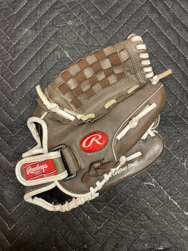 ¡ Well Broken In Leather Rawlings Brown Used Right Hand Throw 12.5" Softball Glove