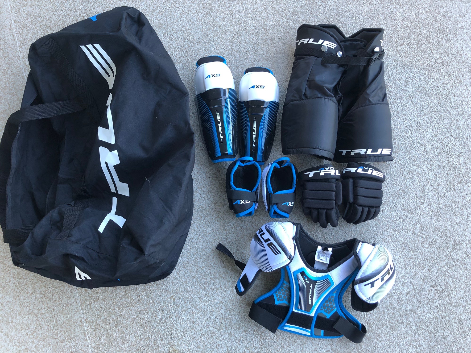 Youth New True Hockey Pants,shoulder Pads,elbow,shin,gloves
