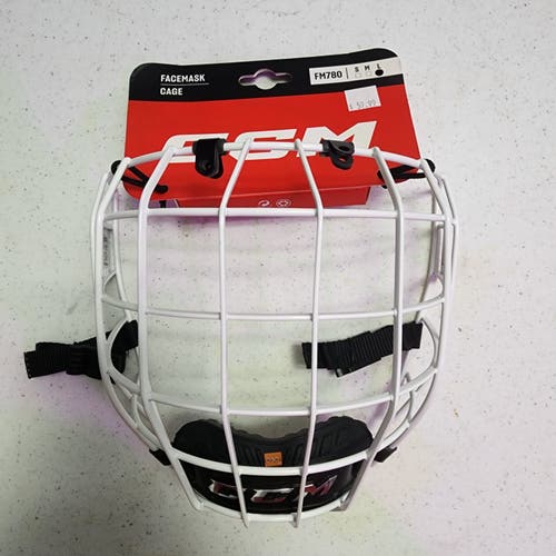 New Large CCM FM780 Full Cage - White