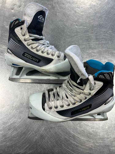 Used Bauer Regular Width Size 7.5 Reactor 4000 Hockey Goalie Skates