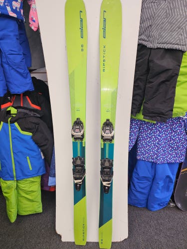 Used Men's Elan 180 cm Alpine Touring Ripstick 96 Skis With Bindings Max Din 12
