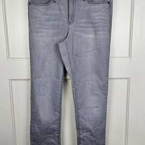 Athleta Sculptek Skinny Jeans Kenai Gray Denim Stretch 28" Womens Size 6