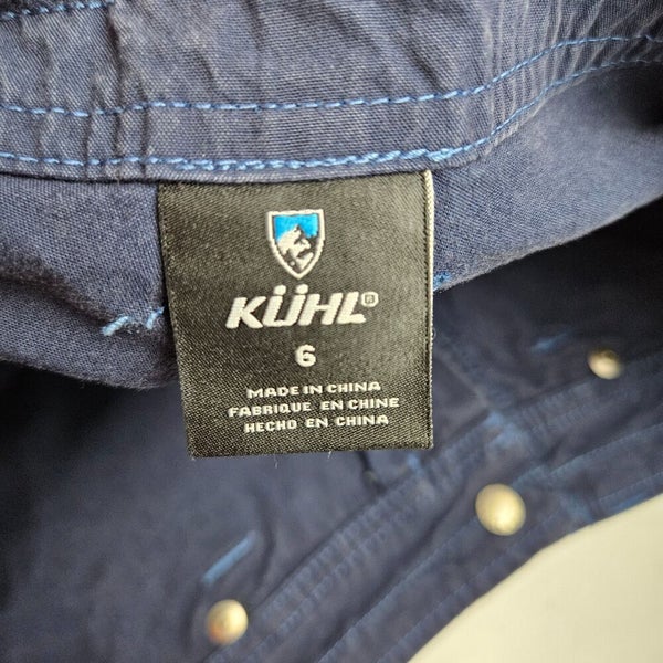 Kuhl Free Range Shorts Womens 6 Blue Six Pocket Lightweight Stretchy Quick  Dry