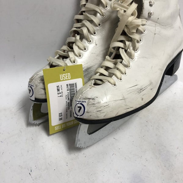 Used White Figure Skates Senior 7 Women's Figure Skates