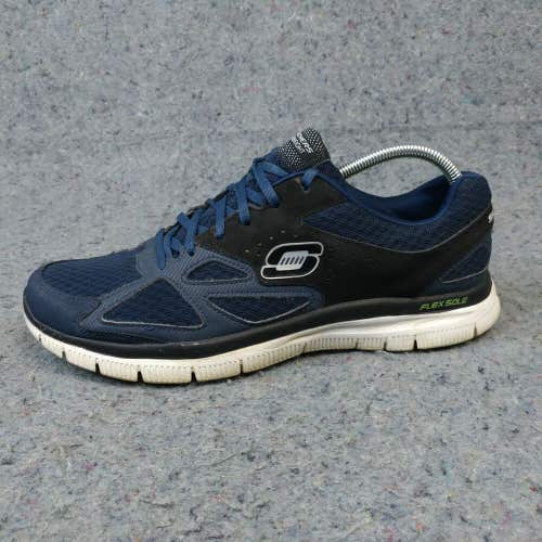 Skechers Flex Advantage Mens Running Shoes Size 10.5 Trainers Sneakers Blue