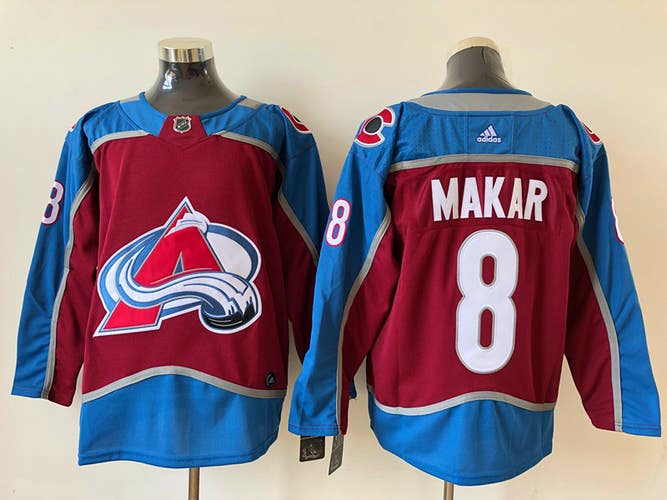 Men's Colorado Avalanche Cale Makar Burgundy Home Premier Breakaway Player Jersey Hockey Size 56