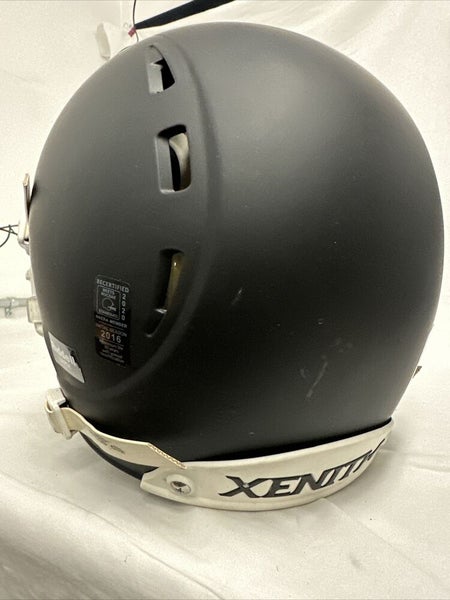 XENITH X2 2016  Adult Matte Black Football Helmet With Chin Strap Large
