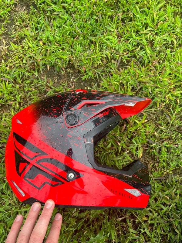 Dirtbike helmet Red