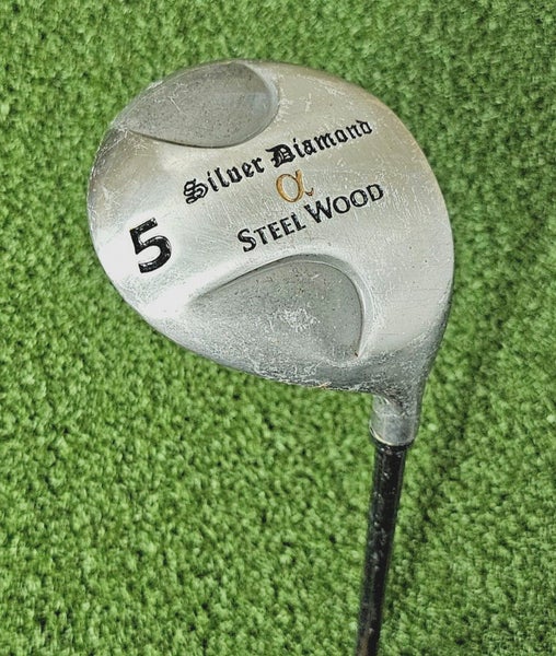 Silver Diamond Steel Wood 5 Wood  /  RH  /  Stiff Graphite ~42.5"  /  jd6551